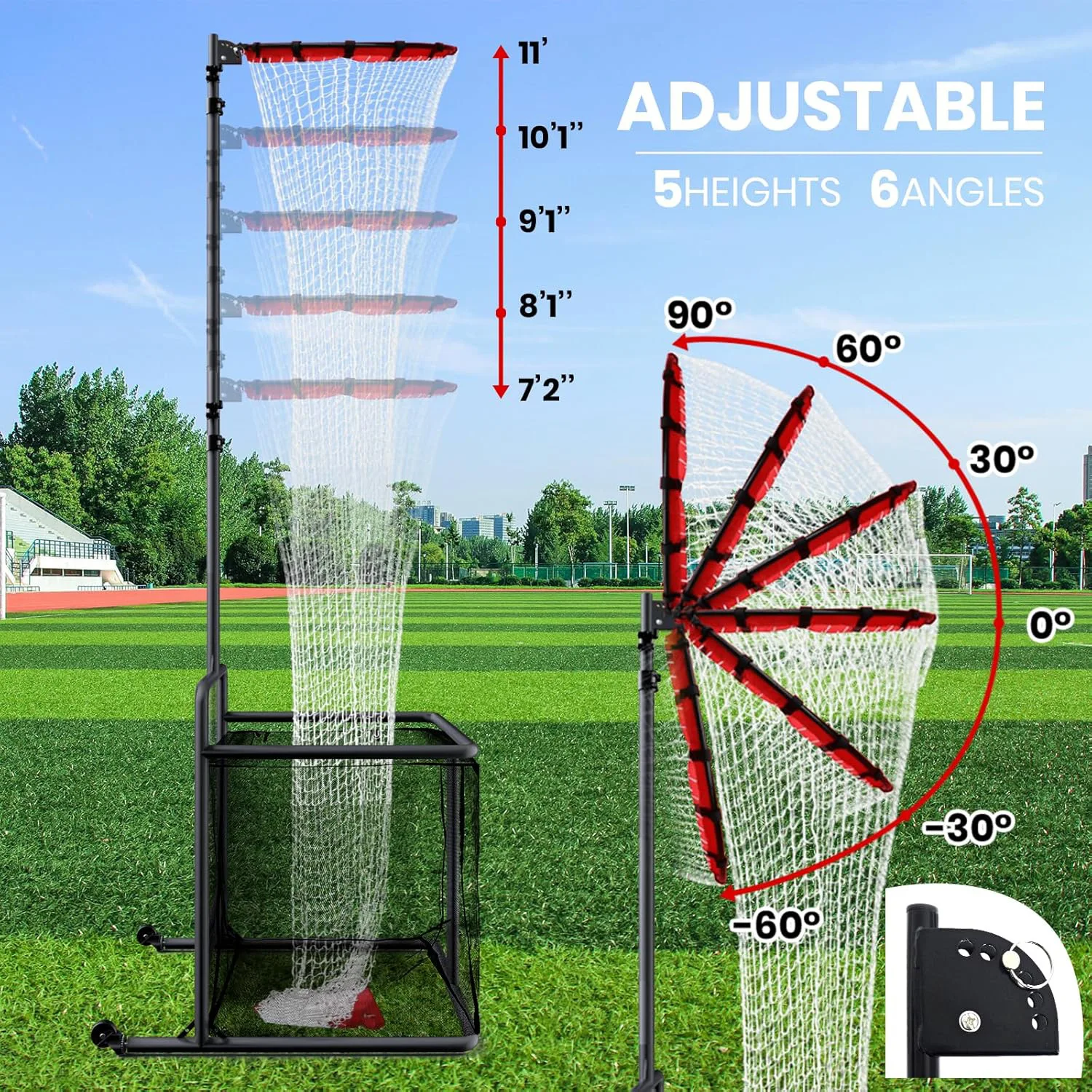 Portable removable volleyball practice net Adjustable volleyball training net 2 Passing belt ball collection net pocket
Portable removable volleyball practice net Adjustable volleyball training net 2 Passing belt ball collection net pocket