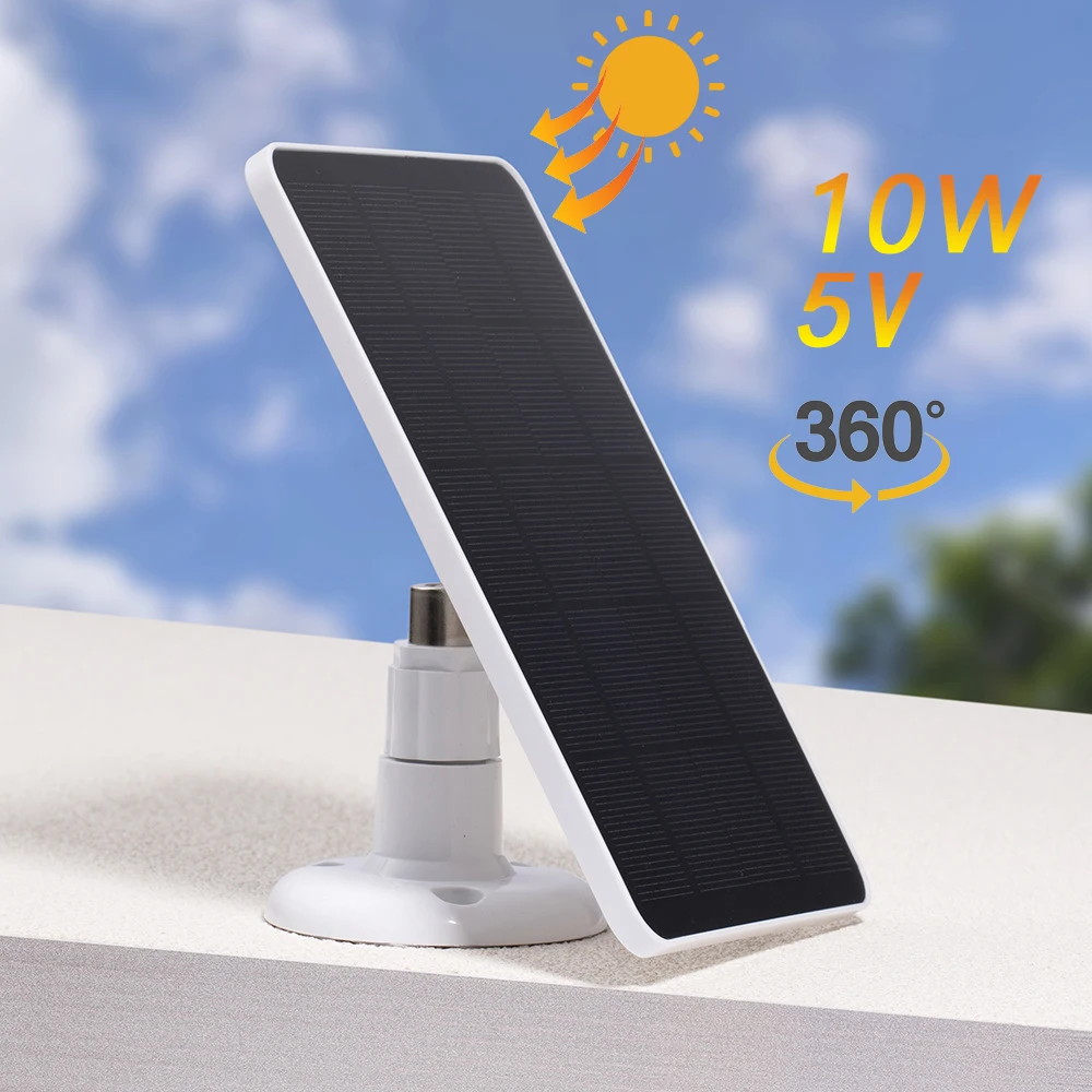 20W Security Camera Charger DC3.5x1.35 Charging Wire Portable Solar Panel Waterproof 360 Rotating Wall Mount Bracket for Ring
20W Security Camera Charger DC3.5x1.35 Charging Wire Portable Solar Panel Waterproof 360 Rotating Wall Mount Bracket for Ring