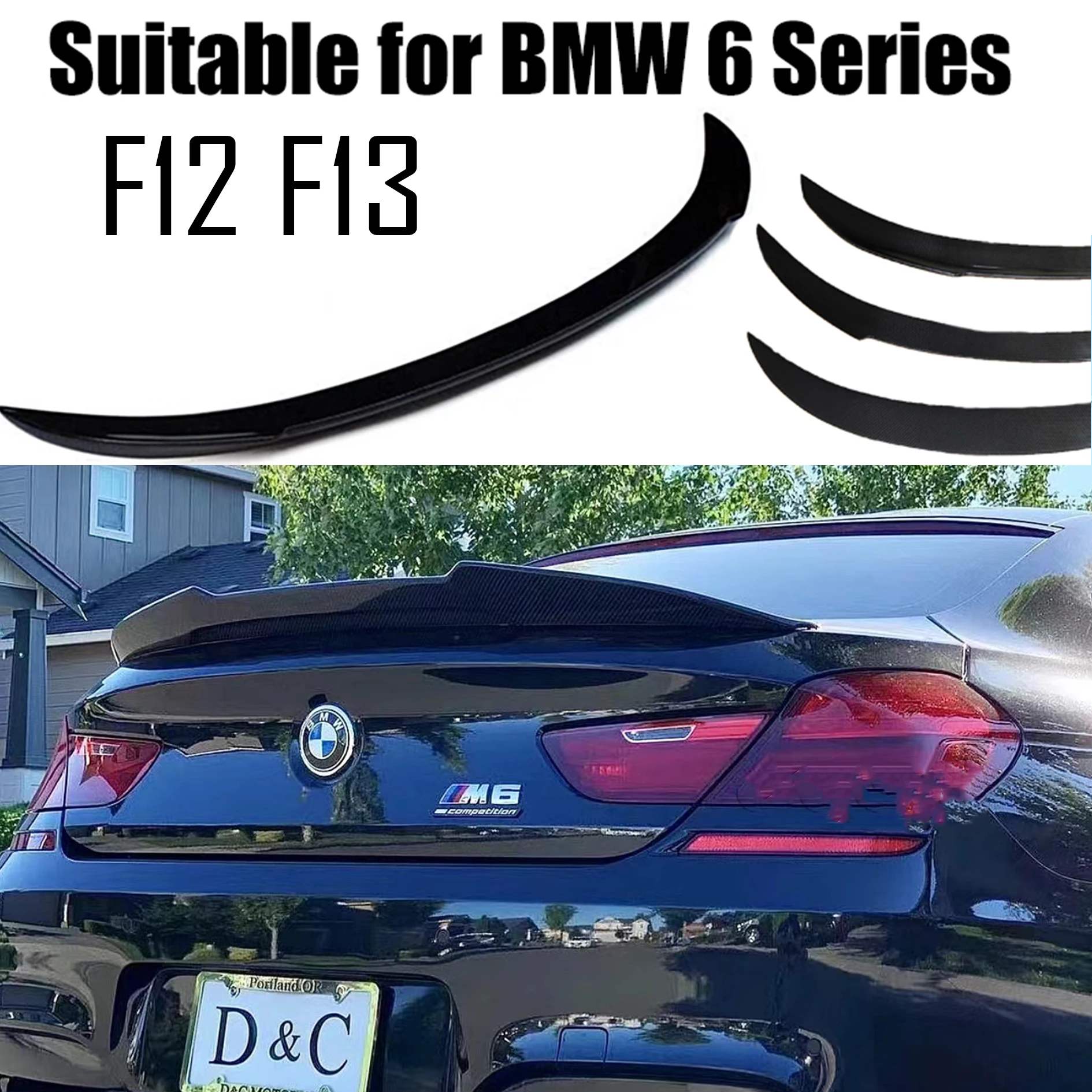 For BMW 6 Series F12 F13 4 doors Carbon Fiber Rear Luggage Spoiler Tail Wing 640i 640d 650i 2011-2017 Automotive Design
For BMW 6 Series F12 F13 4 doors Carbon Fiber Rear Luggage Spoiler Tail Wing 640i 640d 650i 2011-2017 Automotive Design
