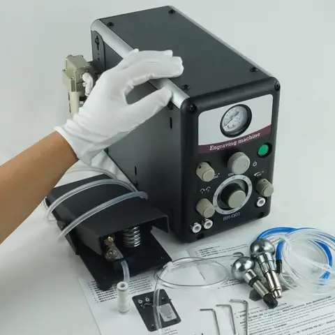 Máquina de gravado de joyas, herramienta de ajuste de piedra de grabado a mano, GraverMax G8, configuración rápida, grabador neumático, fabricación de joyas