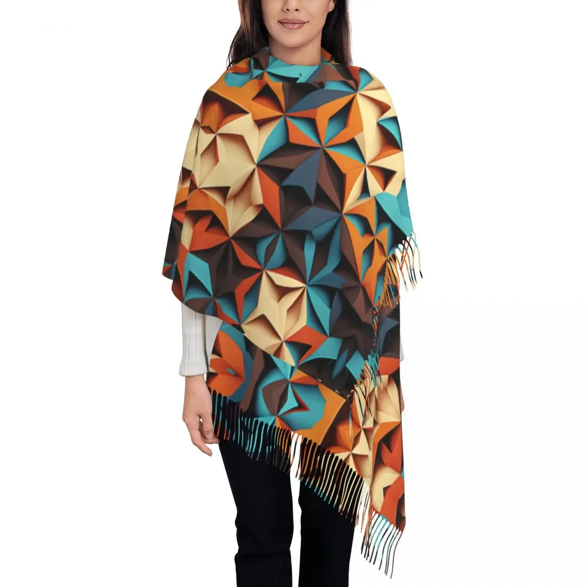 Geo Print Scarf with Tassel Fashion Abstract Outdoor Shawls and Wrap Lady New Design Scarves Wraps Winter Popular Bandana
Geo Print Scarf with Tassel Fashion Abstract Outdoor Shawls and Wrap Lady New Design Scarves Wraps Winter Popular Bandana