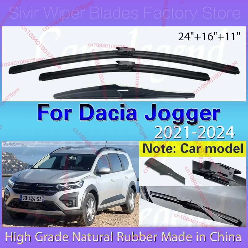 Car Front Rear Wiper Blades For Dacia Jogger 2021 2022 2023 2024 Windshield Windscreen Windows Brushes Accessories 24"+16"+11"
Car Front Rear Wiper Blades For Dacia Jogger 2021 2022 2023 2024 Windshield Windscreen Windows Brushes Accessories 24"+16"+11"