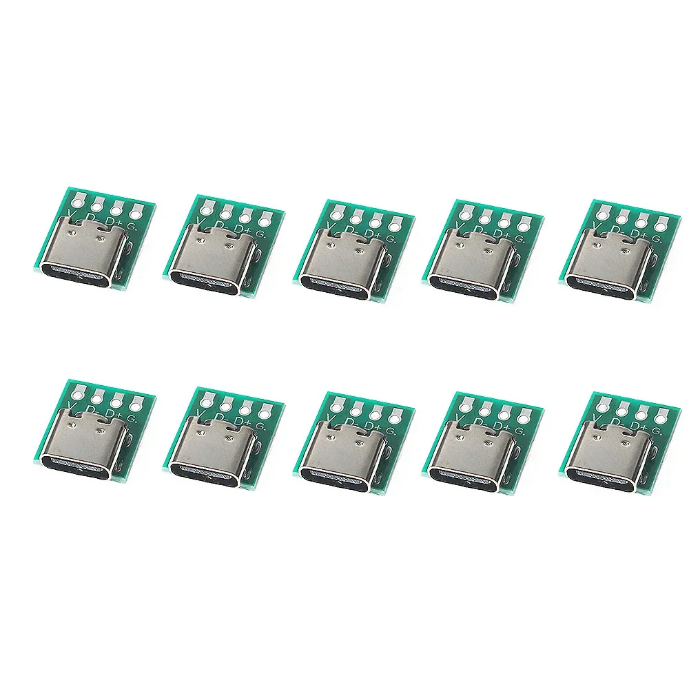 10PCS TYPE-C DIY USB PCB board double-sided USB3.1 16P PCB electronic Test board
10PCS TYPE-C DIY USB PCB board double-sided USB3.1 16P PCB electronic Test board