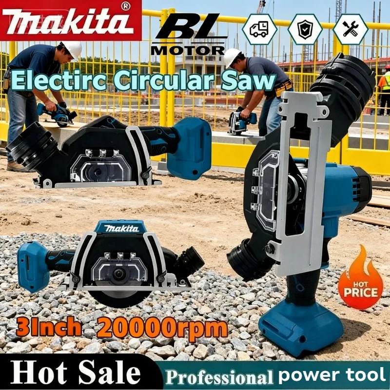 Аккумуляторная угловая шлифовальная машина Makita 19500 об/мин, 3-дюймовый отрезной инструмент для резки плитки, дерева, пластика, работает от аккумулятора 18В.
Аккумуляторная угловая шлифовальная машина Makita 19500 об/мин, 3-дюймовый отрезной инструмент для резки плитки, дерева, пластика, работает от аккумулятора 18В.