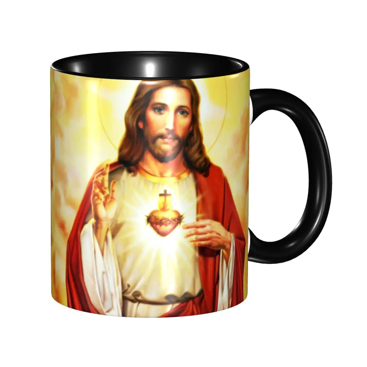 Custom Warm Heart Of Jesus Coffee Mug DIY Religious Christian Divine Mercy Ceramic Milk Tea Cups
Custom Warm Heart Of Jesus Coffee Mug DIY Religious Christian Divine Mercy Ceramic Milk Tea Cups