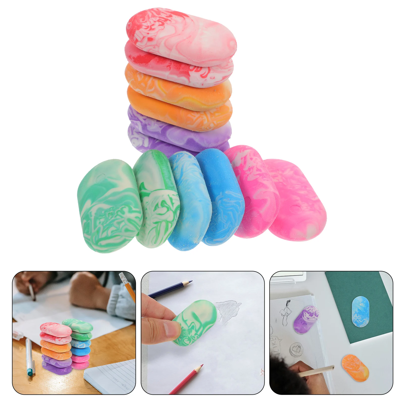 12 Pcs Marble Pattern Erasers Cute Small for Drawing Sketching Bulk Office Gifts Mixed Color TPR Material Lightweight
12 Pcs Marble Pattern Erasers Cute Small for Drawing Sketching Bulk Office Gifts Mixed Color TPR Material Lightweight