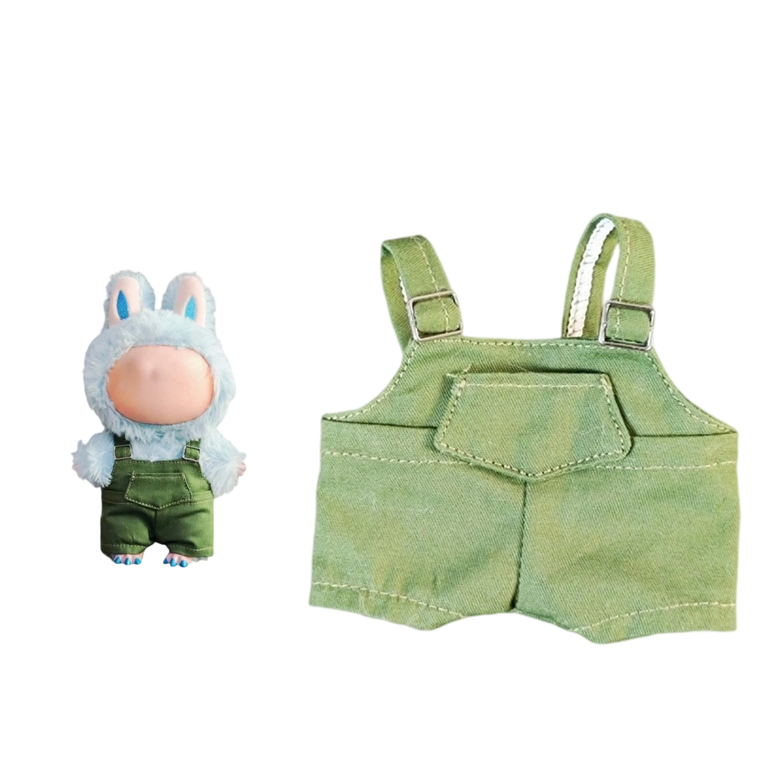 Одежда 17 см для куклы Ropa Labubu, однотонный джинсовый комбинезон ярких цветов, аксессуары для кукол
Одежда 17 см для куклы Ropa Labubu, однотонный джинсовый комбинезон ярких цветов, аксессуары для кукол