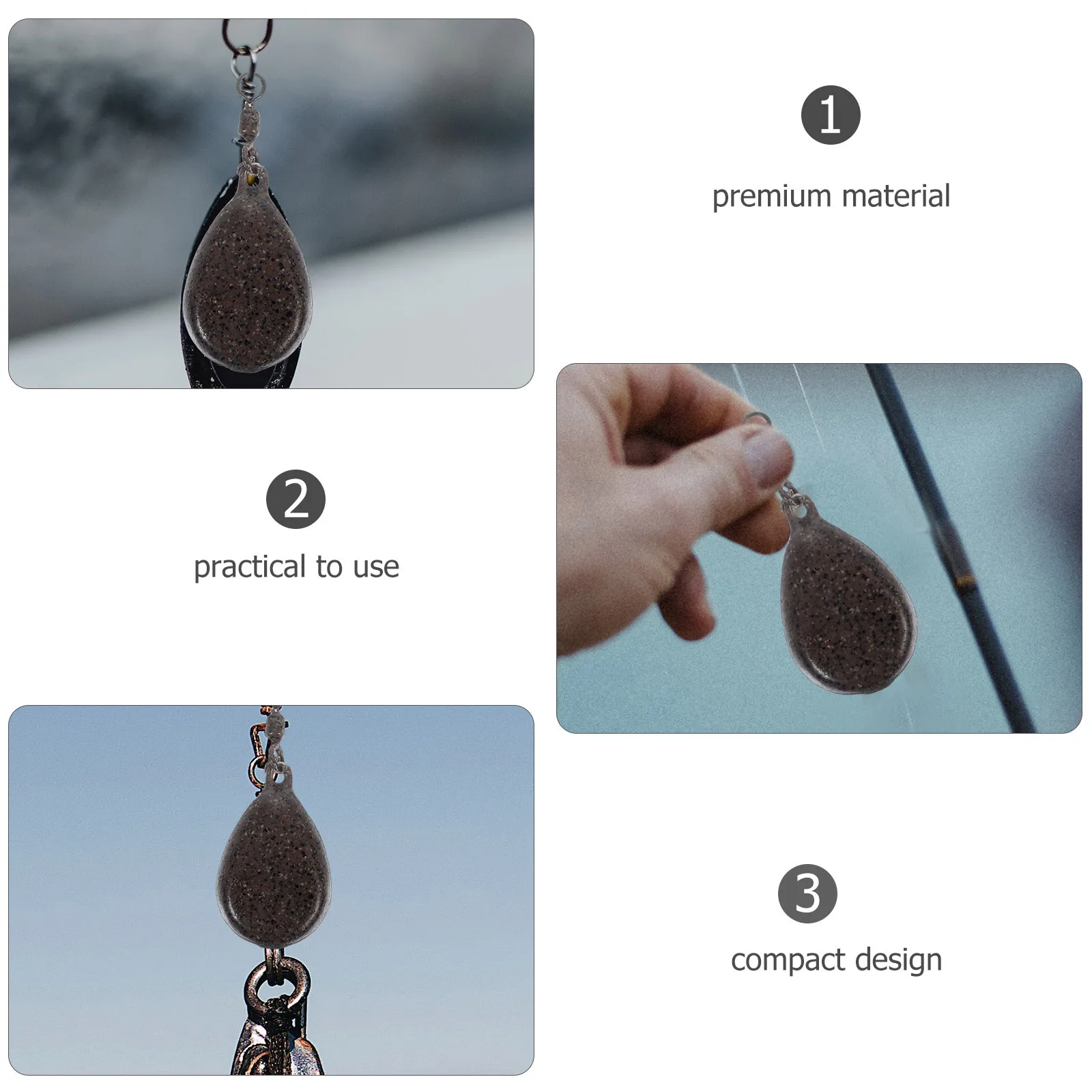 5Pcs Fishing Sinkers Portable Iron Weights Durable Drop Shot Essential Tackle Outdoor Fishing Supplies Weights
5Pcs Fishing Sinkers Portable Iron Weights Durable Drop Shot Essential Tackle Outdoor Fishing Supplies Weights