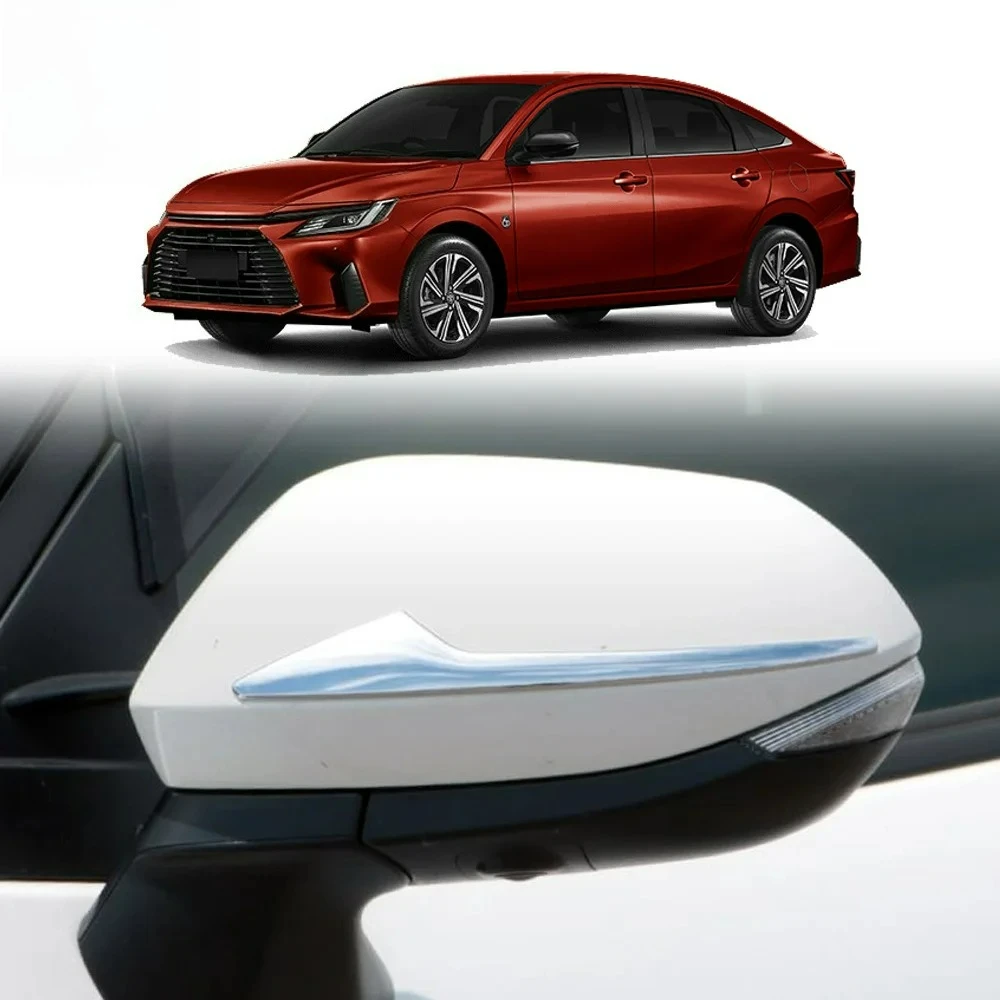 1Pair ABS Chrome Silver Side Rearview Mirror Strip Cover Trims Sticker For Toyota Yaris Ativ/Vois 2022 2023
1Pair ABS Chrome Silver Side Rearview Mirror Strip Cover Trims Sticker For Toyota Yaris Ativ/Vois 2022 2023
