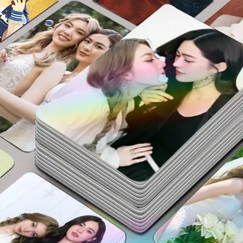 30/50PC No Repeat Female Thai Star Fayeyoko Lingorm Andalookkaew Freenbecky LMSY Namtanfilm Double-sided Printing 3 Inch Card