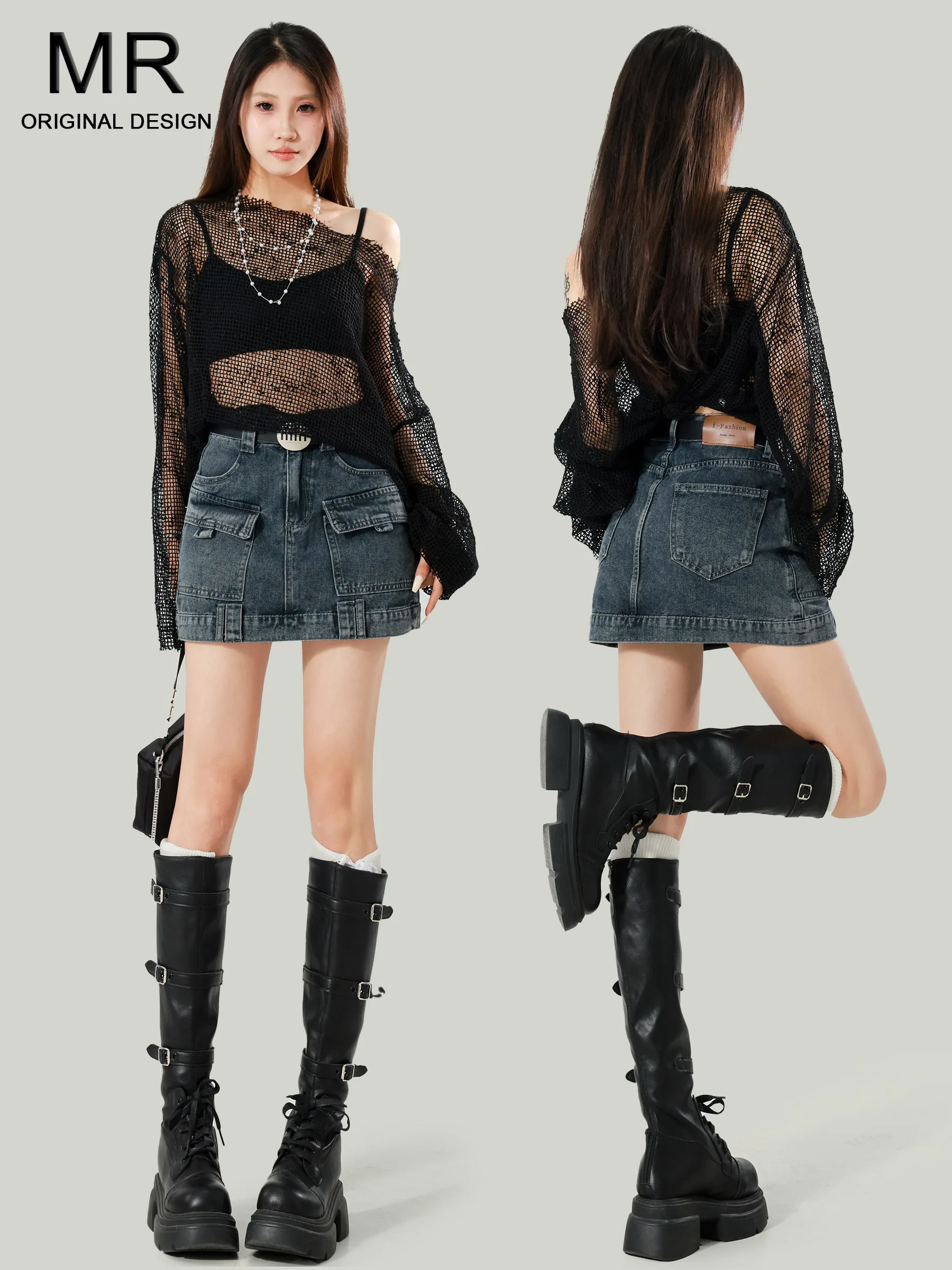 High Waist A-Line Skirt Women's Denim Short Skirts Summer 2026 New Style Prevent Exposure Slimming Bodycon Skirts
High Waist A-Line Skirt Women's Denim Short Skirts Summer 2026 New Style Prevent Exposure Slimming Bodycon Skirts
