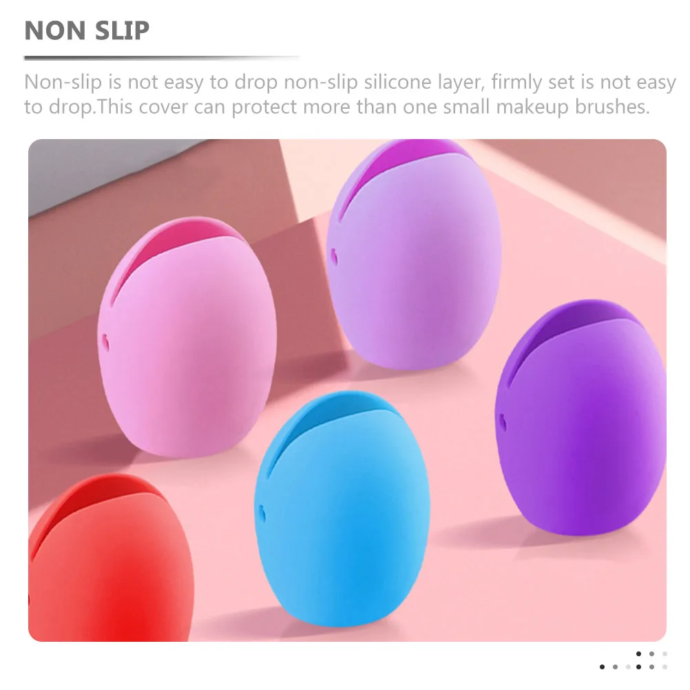 6 Pcs Makeup Brush Protectors Dustproof Covers Travel Silica Gel Holder Pink Purple Non Slip Longevity Storage
6 Pcs Makeup Brush Protectors Dustproof Covers Travel Silica Gel Holder Pink Purple Non Slip Longevity Storage