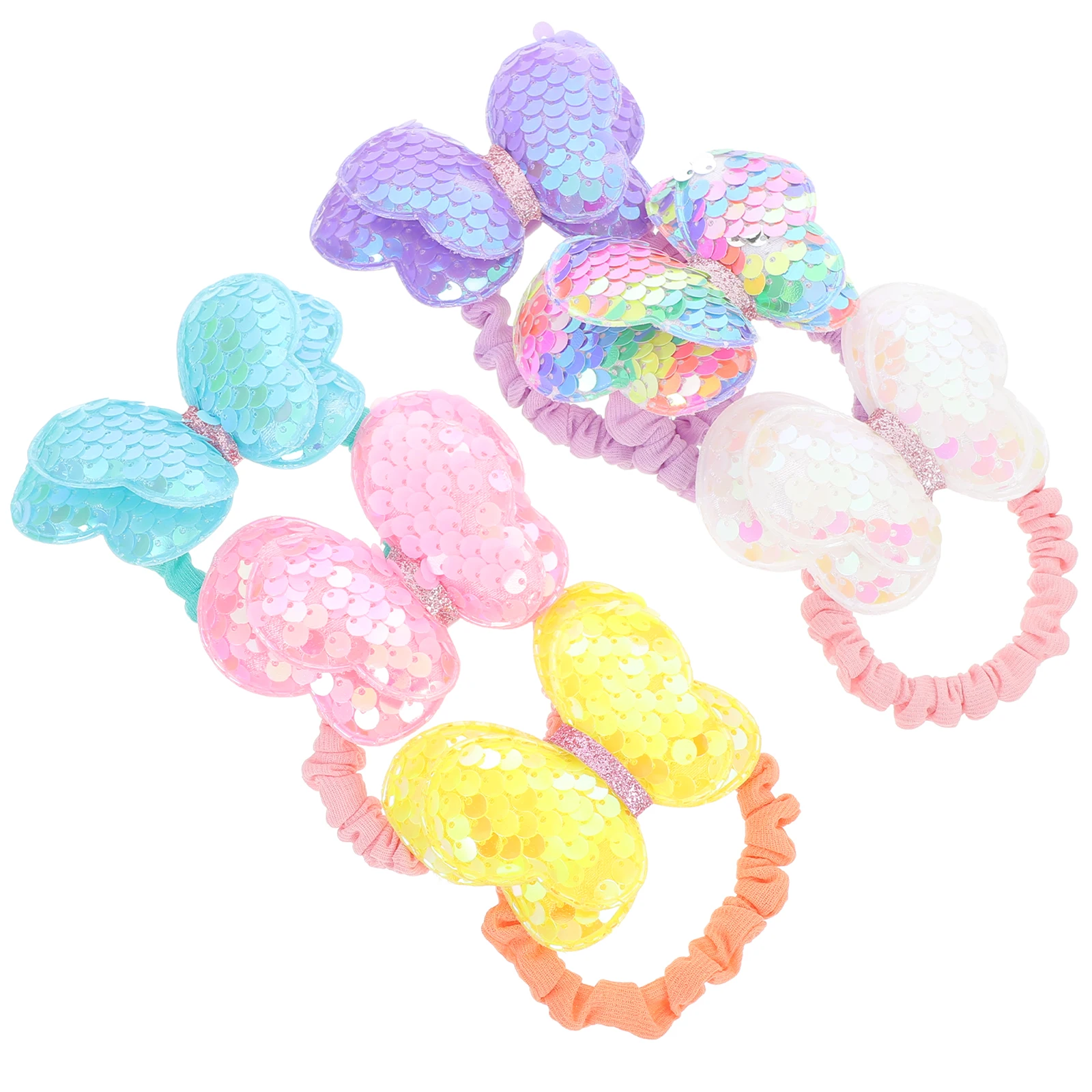 6pcs Sequin Scrunchies Bowknot Elastic Ties Girls Decorative Hair Accessories Soft Stretchy Hair Rings For Wedding Party Daily
6pcs Sequin Scrunchies Bowknot Elastic Ties Girls Decorative Hair Accessories Soft Stretchy Hair Rings For Wedding Party Daily