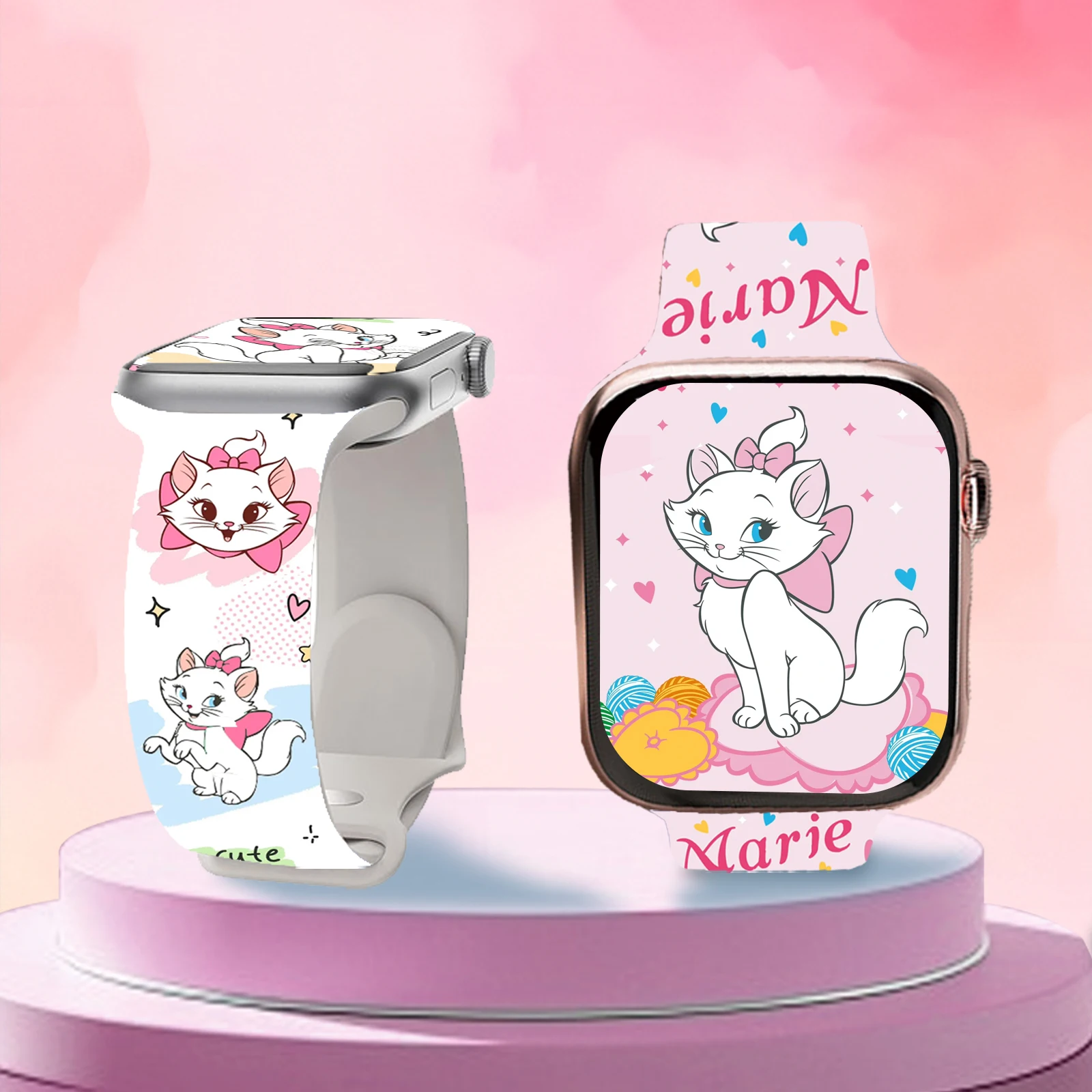 Disney Cute Marie Cat Strap for Apple Watch 10 9 8 7 Silicone Band Replaceable Bracelet for iWatch 42mm 41mm 40mm 38mm Watchband
Disney Cute Marie Cat Strap for Apple Watch 10 9 8 7 Silicone Band Replaceable Bracelet for iWatch 42mm 41mm 40mm 38mm Watchband