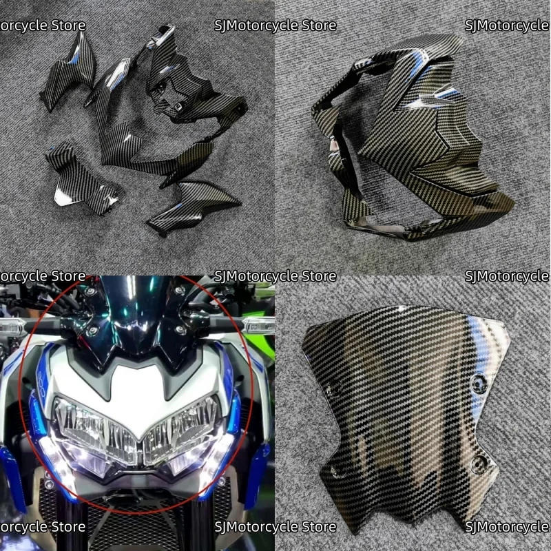 Carbon fiber coating Motorcycle Front Upper Nose Headlight Fairing Cowls Cover Set Fit For KAWASAKI Z900 ZR900 Z 900 2020-2024
Carbon fiber coating Motorcycle Front Upper Nose Headlight Fairing Cowls Cover Set Fit For KAWASAKI Z900 ZR900 Z 900 2020-2024
