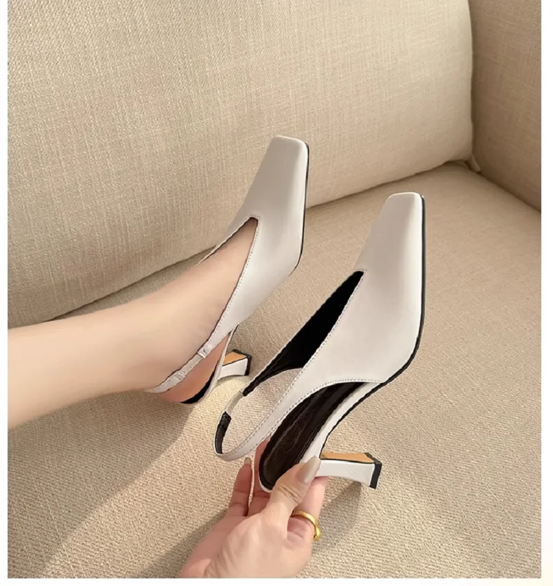 New Square Toe Summer Shoes Elegant Soft Leather High Heel Sexy Sandals Vintage Design Women Sandals Dress Shoes Ladies Shoes
New Square Toe Summer Shoes Elegant Soft Leather High Heel Sexy Sandals Vintage Design Women Sandals Dress Shoes Ladies Shoes
