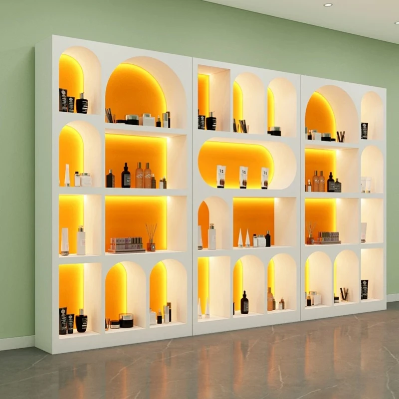 Modern Minimalist Beauty Salon Display Cabinet Nordic Cream Style High-end Cosmetic Display Cabinet Commercial Furniture FYMC
Modern Minimalist Beauty Salon Display Cabinet Nordic Cream Style High-end Cosmetic Display Cabinet Commercial Furniture FYMC