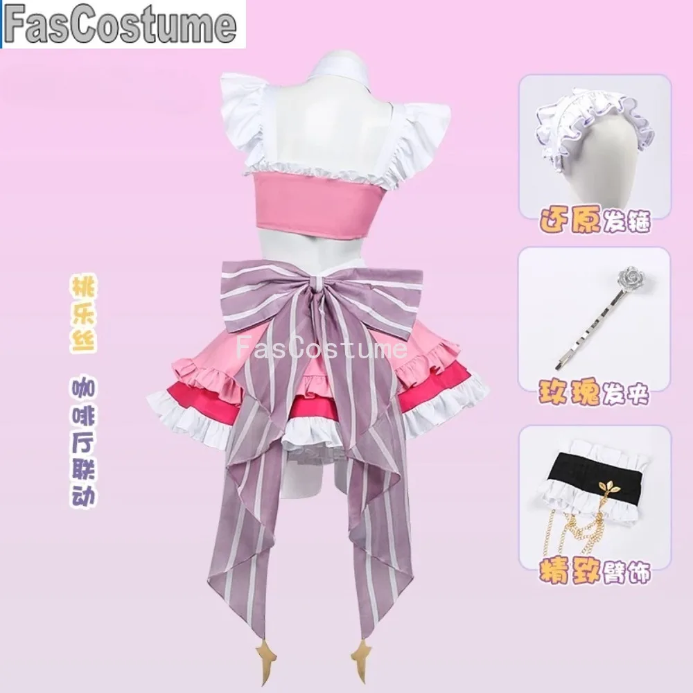 Dorothy Cosplay Costume Pink Maid Uniform Cafe Collaboration Dorothy Doro Dress Women Outfit
Dorothy Cosplay Costume Pink Maid Uniform Cafe Collaboration Dorothy Doro Dress Women Outfit