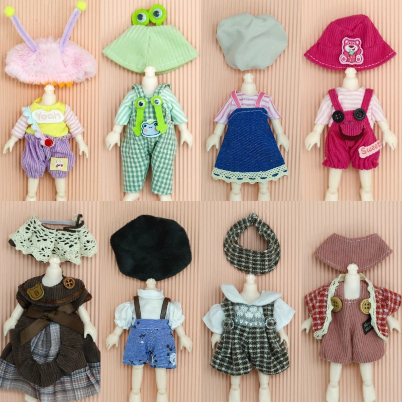 16-17cm 1/8 1/12 BJD Doll Clothes Outfit with Accessories Lolita Casual BJD Doll Lace Dresses Girls Dress Up Toy
16-17cm 1/8 1/12 BJD Doll Clothes Outfit with Accessories Lolita Casual BJD Doll Lace Dresses Girls Dress Up Toy