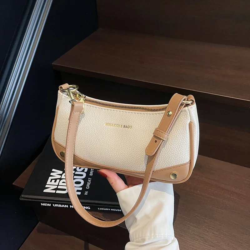 Summer Color Block Underarm Bag Women Distressed Leather Crossbody Purse Bohemian Style Coffee Run Ready
Summer Color Block Underarm Bag Women Distressed Leather Crossbody Purse Bohemian Style Coffee Run Ready