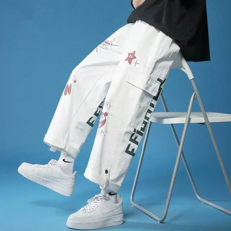 Autumn Winter New Loose Casual Fashion Cargo Pants Male Elastic Waist Pocket Sweatpants Hombre All-match Trousers Men's Clothing
Autumn Winter New Loose Casual Fashion Cargo Pants Male Elastic Waist Pocket Sweatpants Hombre All-match Trousers Men's Clothing