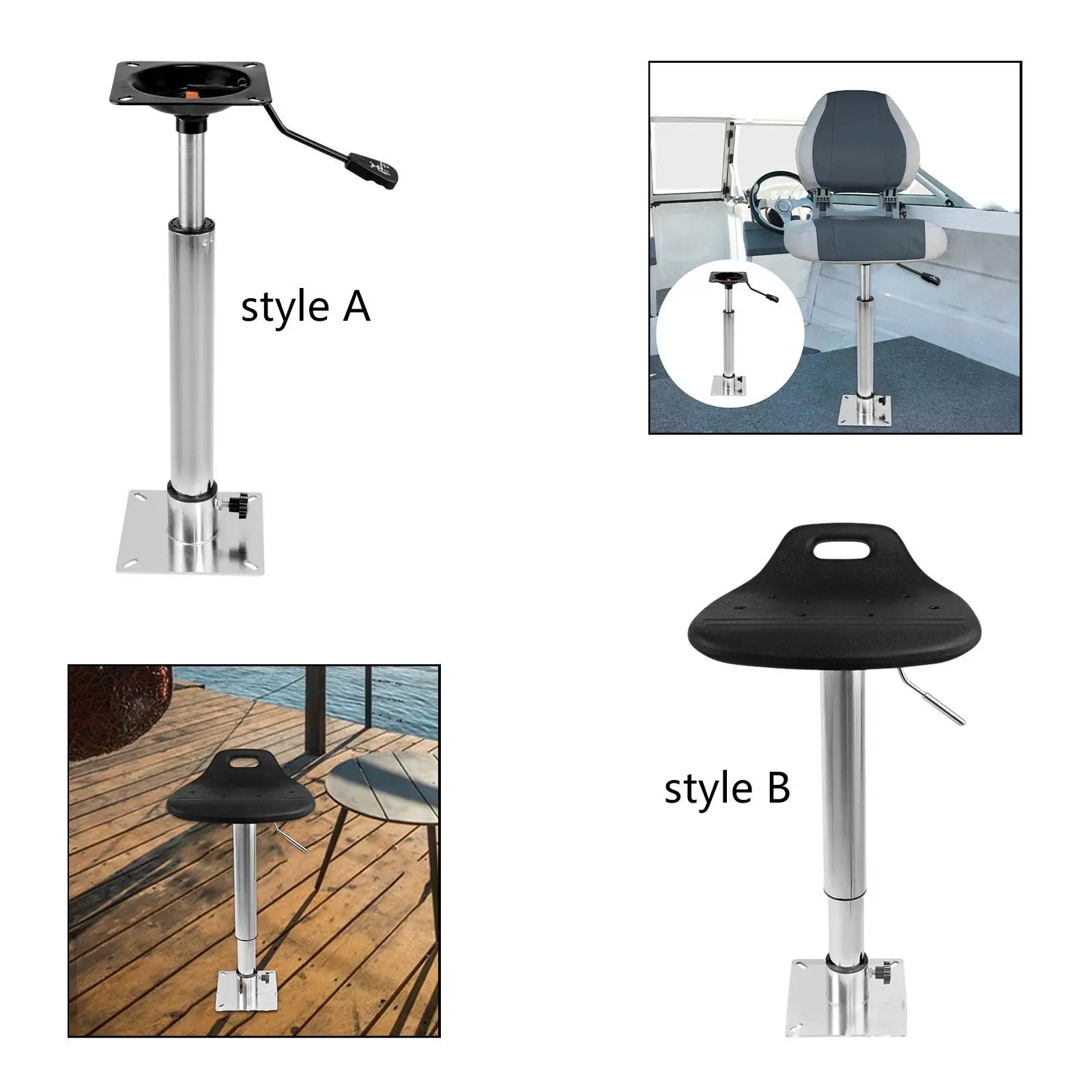 Boat Seat Pedestal Mount, Marine Chair Base, Heavy Duty Manual Sturdy for Most Boat Seat Mount,
Boat Seat Pedestal Mount, Marine Chair Base, Heavy Duty Manual Sturdy for Most Boat Seat Mount,