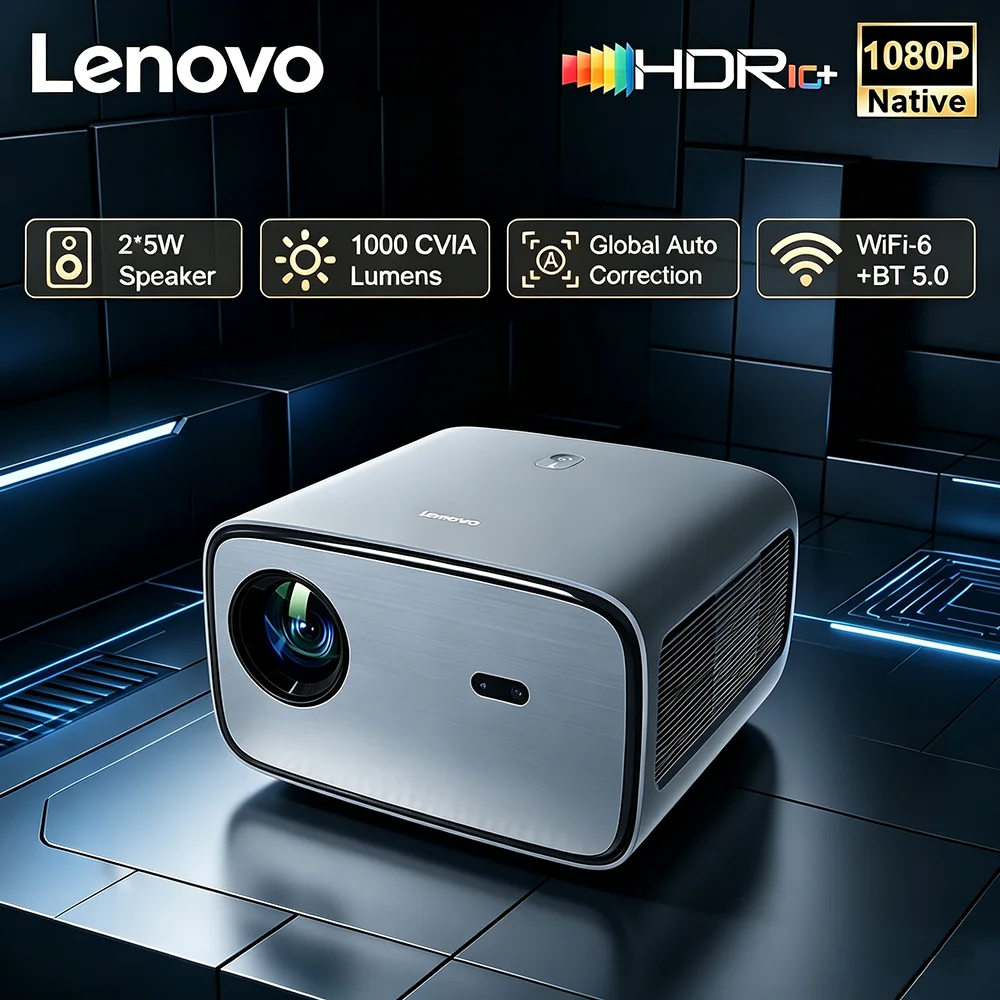 Lenovo X3 Ultra HD Projector supports 2K resolution, 1700 ANSI lumens, Wi-Fi 6, HDR10Android smart TV home theater video beam
Lenovo X3 Ultra HD Projector supports 2K resolution, 1700 ANSI lumens, Wi-Fi 6, HDR10Android smart TV home theater video beam