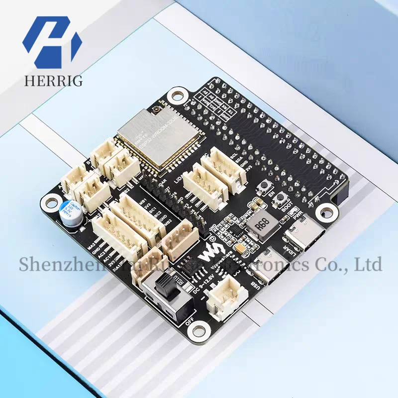 Raspberry Pi 5/4B motor drive board nine axis IMU intelligent car ESP32 ROS robot expansion board
Raspberry Pi 5/4B motor drive board nine axis IMU intelligent car ESP32 ROS robot expansion board
