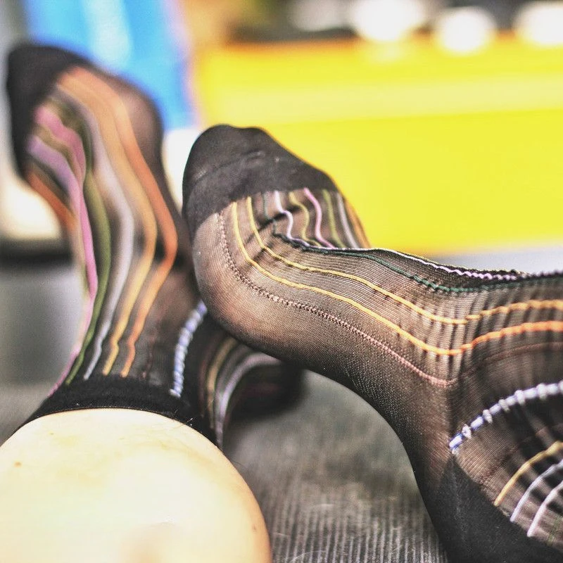 Mens Striped Stockings Man Trendy Navy Blue Black Gray Exotic Dress Socks for Men Summer New Thin Business TNT Socks Formal Wear
Mens Striped Stockings Man Trendy Navy Blue Black Gray Exotic Dress Socks for Men Summer New Thin Business TNT Socks Formal Wear