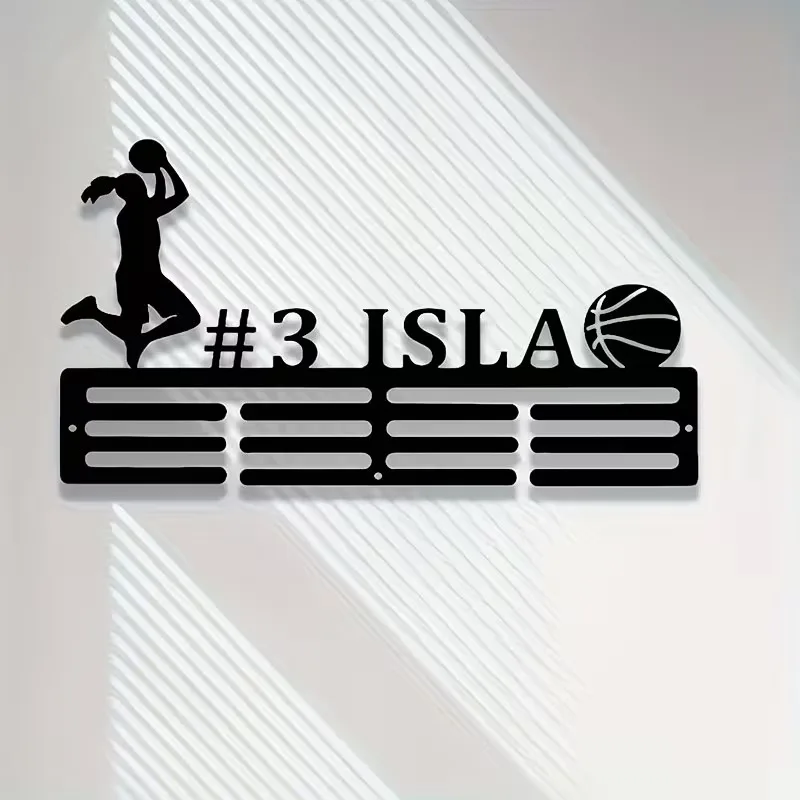 Art Nouveau Style Custom Metal Basketball Medal Display Stand - Personalized Player Number and Name, Housewarming Gift
Art Nouveau Style Custom Metal Basketball Medal Display Stand - Personalized Player Number and Name, Housewarming Gift