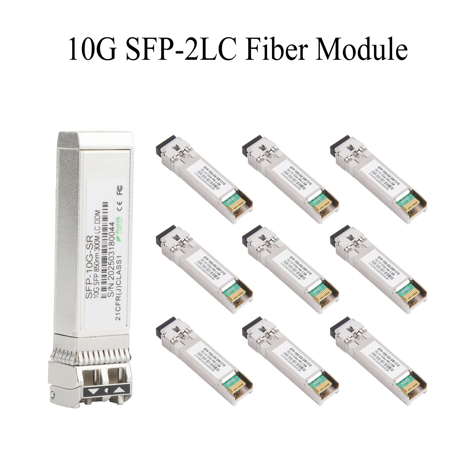 10PCS SFP Modules Single Mode/Multimode Multifiber 2×LC 10G 1310nm/1550nm Transceiver Module for Cisco Mikrotik Ethernet Switch
10PCS SFP Modules Single Mode/Multimode Multifiber 2×LC 10G 1310nm/1550nm Transceiver Module for Cisco Mikrotik Ethernet Switch