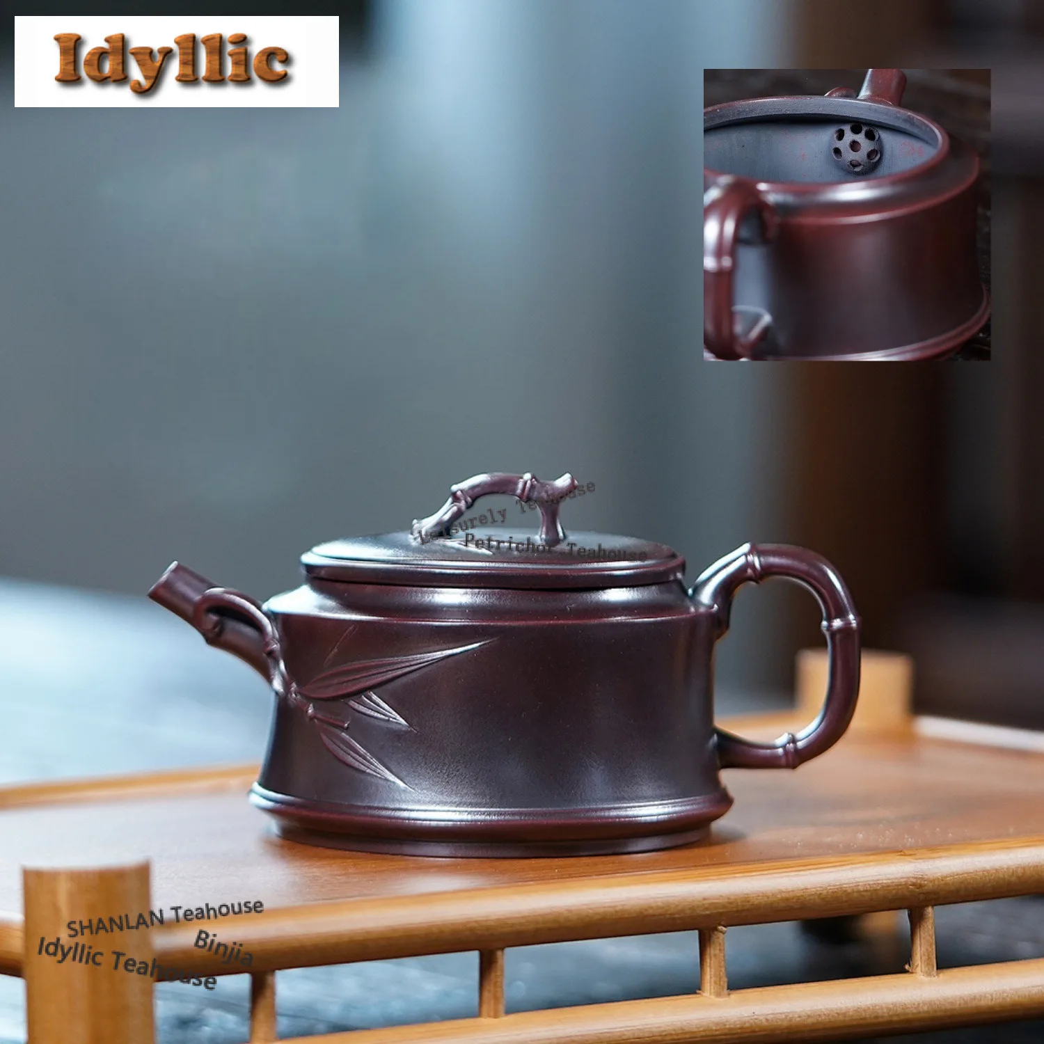 150ml Retro Yixing Purple Clay Teapots Handmade Bamboo Section Pot Raw Ore Ancient Black Mud Kettle Zisha Tea Set Gift Craft
150ml Retro Yixing Purple Clay Teapots Handmade Bamboo Section Pot Raw Ore Ancient Black Mud Kettle Zisha Tea Set Gift Craft