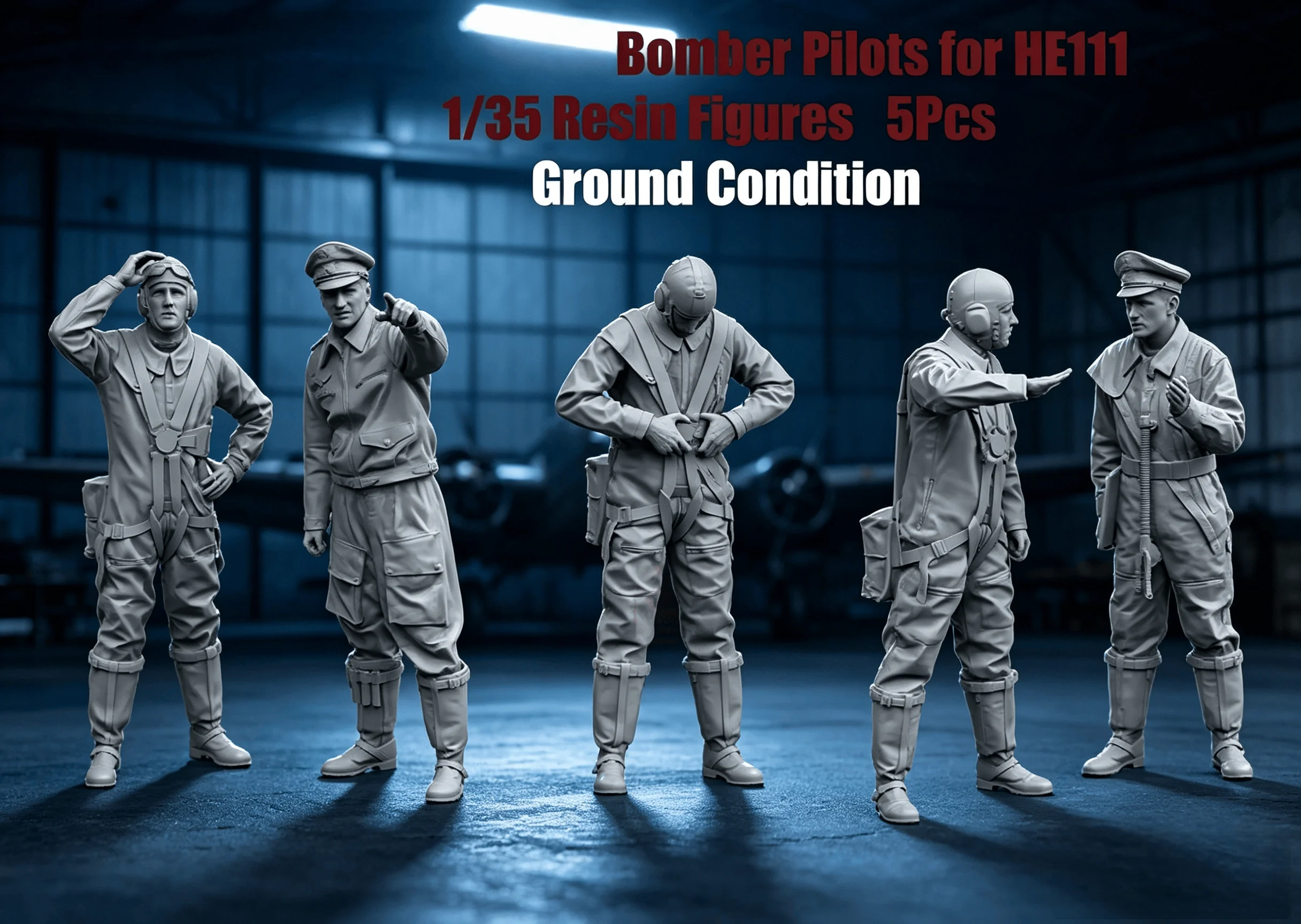 1/35 Resin Figure Model Kit 5Pcs Aircraft Crew Unpainted Miniature Soldier Statue DIY Military Scene Accessories
1/35 Resin Figure Model Kit 5Pcs Aircraft Crew Unpainted Miniature Soldier Statue DIY Military Scene Accessories