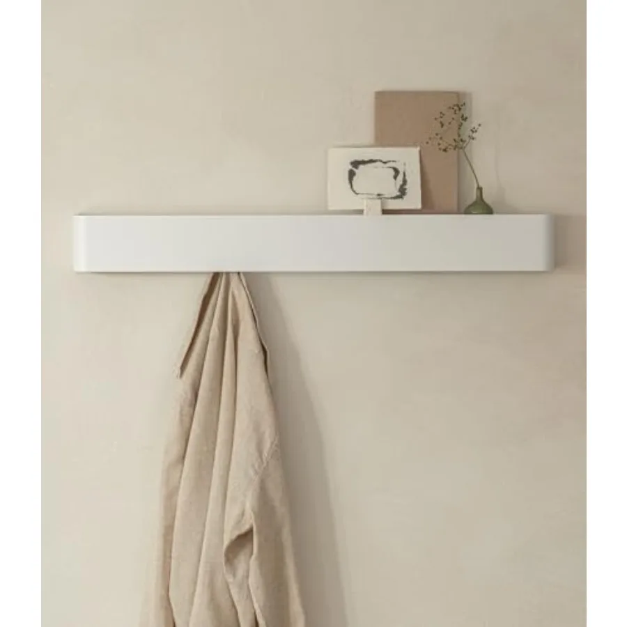 Coat Rack Wall Mount with Shelf 'Tone' Modern Design Coat Hanger with Hidden Hooks and Storage Hat Rack with Shelf in Metal Wal
Coat Rack Wall Mount with Shelf 'Tone' Modern Design Coat Hanger with Hidden Hooks and Storage Hat Rack with Shelf in Metal Wal