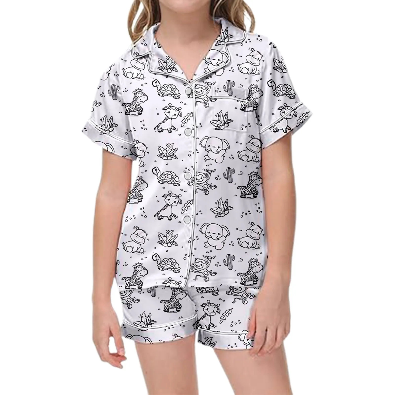 DIY Pajamas Kids Sketch Colorful Short Sleeved Set Baby Art Color Your Own Pajama Handicraft Toy DIY Crafts Homewear For Girls
DIY Pajamas Kids Sketch Colorful Short Sleeved Set Baby Art Color Your Own Pajama Handicraft Toy DIY Crafts Homewear For Girls