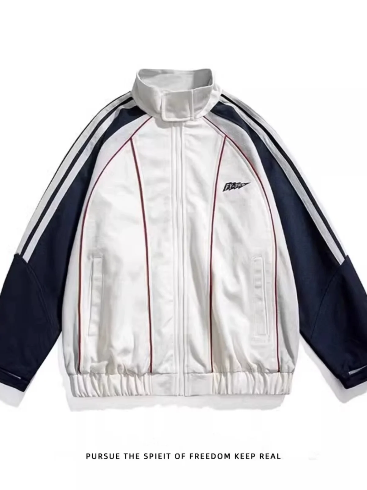 Fall New Sle Loose Couple Motorcycle Jaet Stripe Splicing Color Blo Coat ex High Street Long Sve Youth Fas...
Fall New Sle Loose Couple Motorcycle Jaet Stripe Splicing Color Blo Coat ex High Street Long Sve Youth Fas...