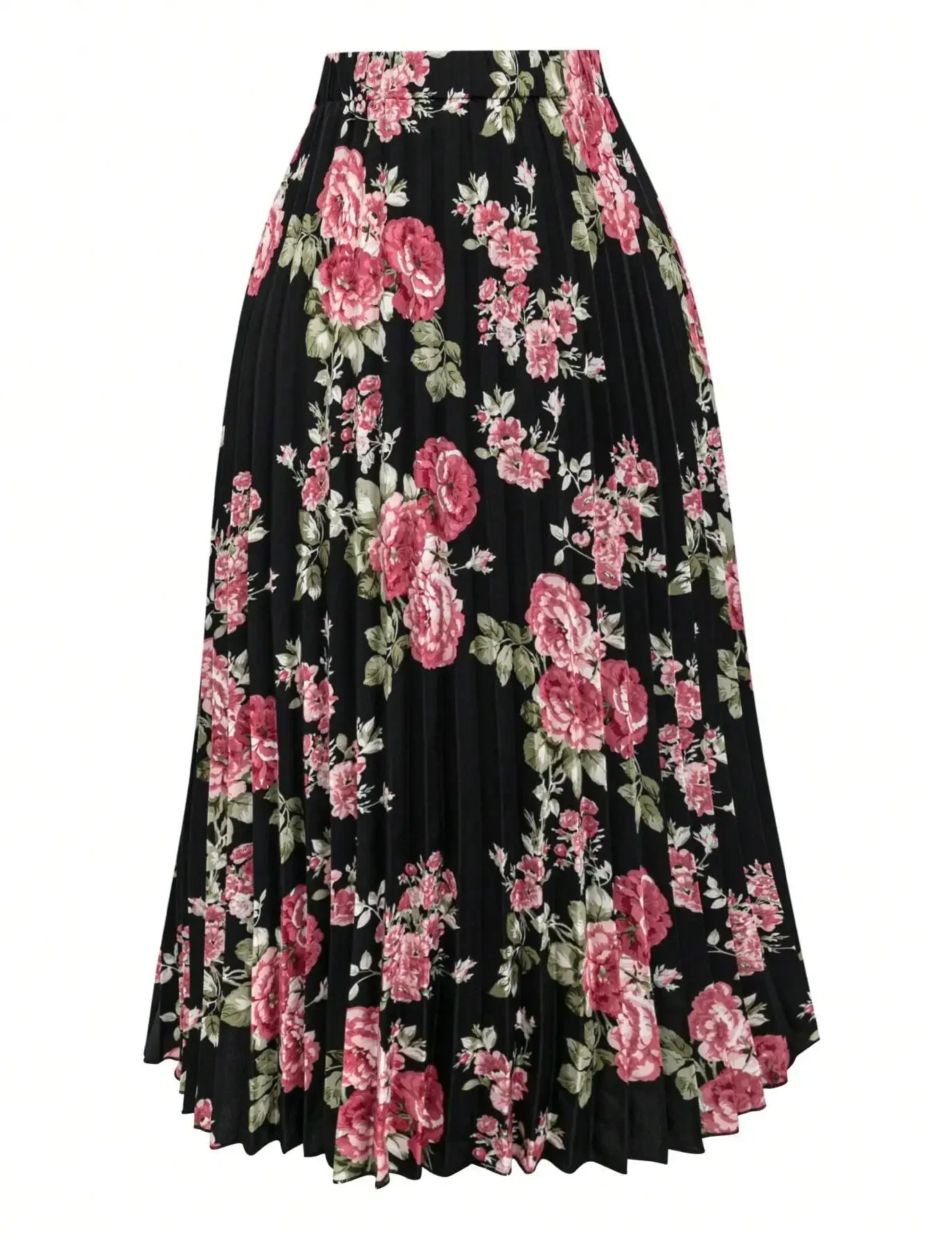 Plus Size Floral Print Pleated Skirt Fall
Plus Size Floral Print Pleated Skirt Fall