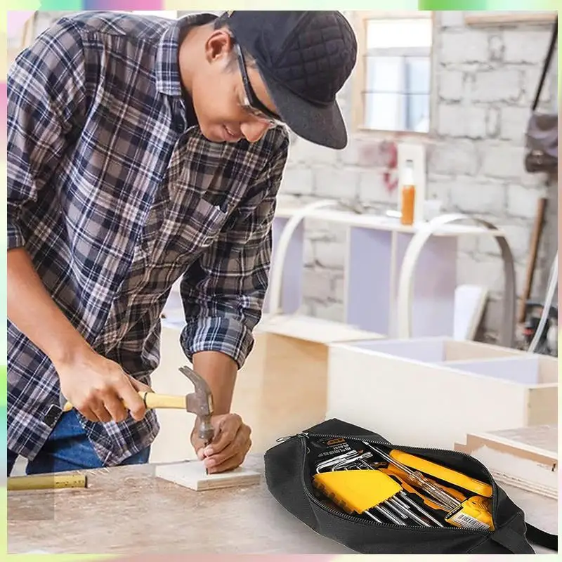 B23B 6 Pack Small Tool Pouch With Zipper, Waterproof Oxford Cloth Tool Bag Portable Tool Bag Organizer (9.8 X 3.3 X 2.7 Inch) Du
B23B 6 Pack Small Tool Pouch With Zipper, Waterproof Oxford Cloth Tool Bag Portable Tool Bag Organizer (9.8 X 3.3 X 2.7 Inch) Du