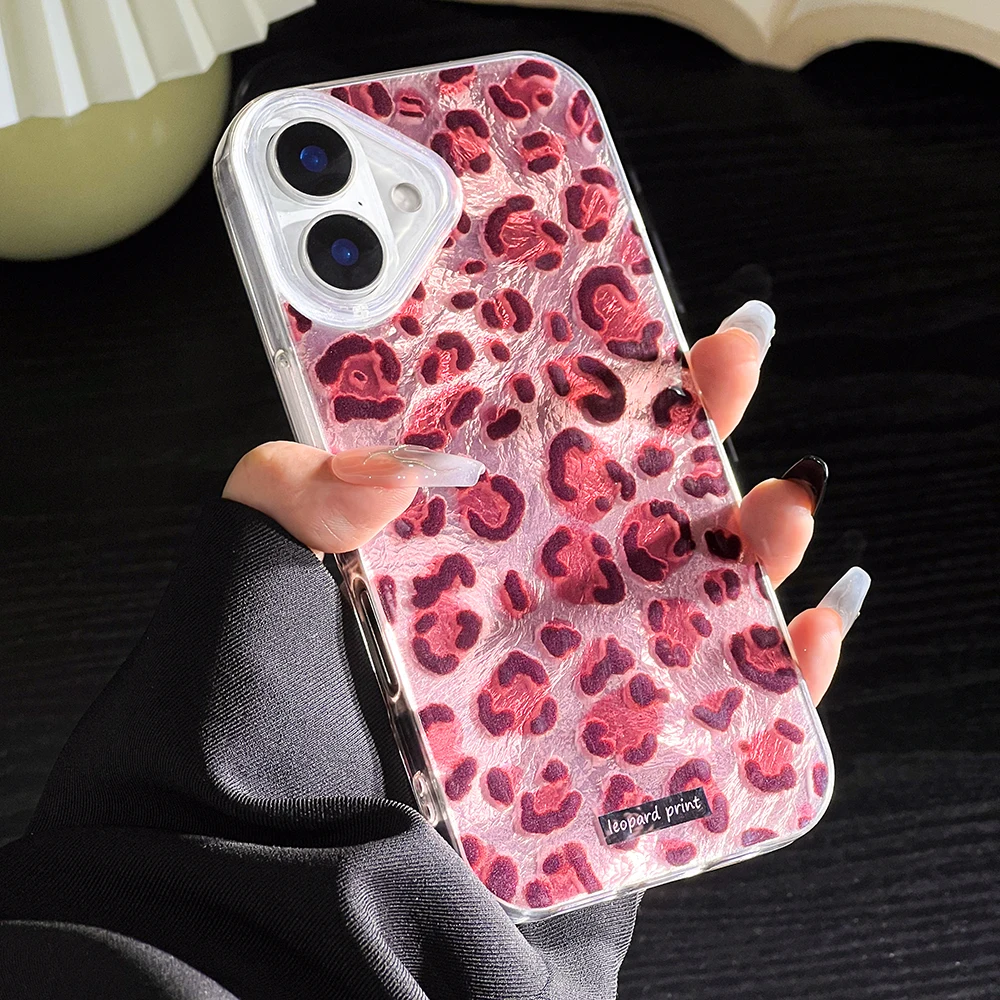 Pink Leopard Print Phone Case For iPhone 16 Pro Case iPhone 15 13 12 11 14 Pro Max Stylish Animal Pattern Cover Shockproof Funda
Pink Leopard Print Phone Case For iPhone 16 Pro Case iPhone 15 13 12 11 14 Pro Max Stylish Animal Pattern Cover Shockproof Funda