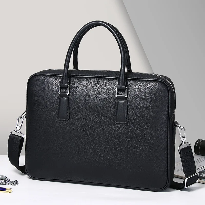Handbag Business Casual New Waterproof Genuine Messenger Bag Men Leather Bag Top Layer Cowhide Large Capacity Men's Briefcase
Handbag Business Casual New Waterproof Genuine Messenger Bag Men Leather Bag Top Layer Cowhide Large Capacity Men's Briefcase