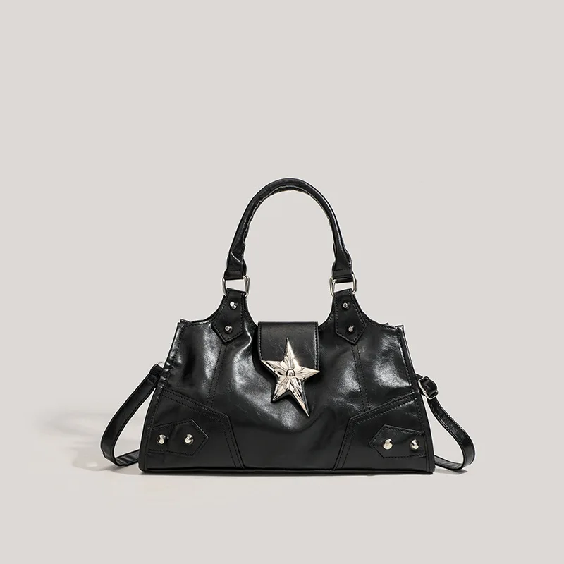 Y2K Gothic Star Girl Black Bag Women Vintage Handbag Fashion Shoulder Bag Large Capacity PU Crossbody Goth Purse Punk Tote Bags
Y2K Gothic Star Girl Black Bag Women Vintage Handbag Fashion Shoulder Bag Large Capacity PU Crossbody Goth Purse Punk Tote Bags
