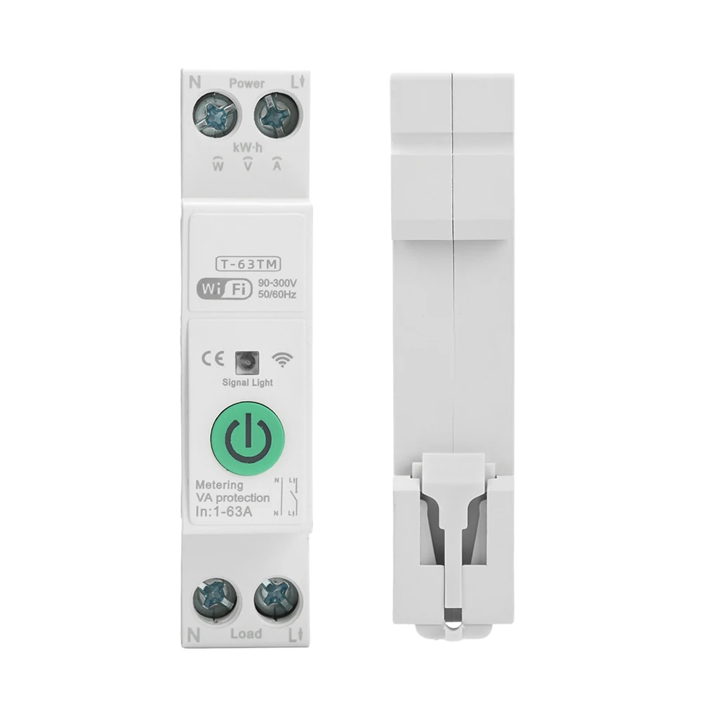 Умный автоматический выключатель Tuya Wi-Fi 1-63A Smartlife, защита от напряжения и тока, умный дом, беспроводной пульт дистанционного управления, Wi-Fi переключатель
Умный автоматический выключатель Tuya Wi-Fi 1-63A Smartlife, защита от напряжения и тока, умный дом, беспроводной пульт дистанционного управления, Wi-Fi переключатель