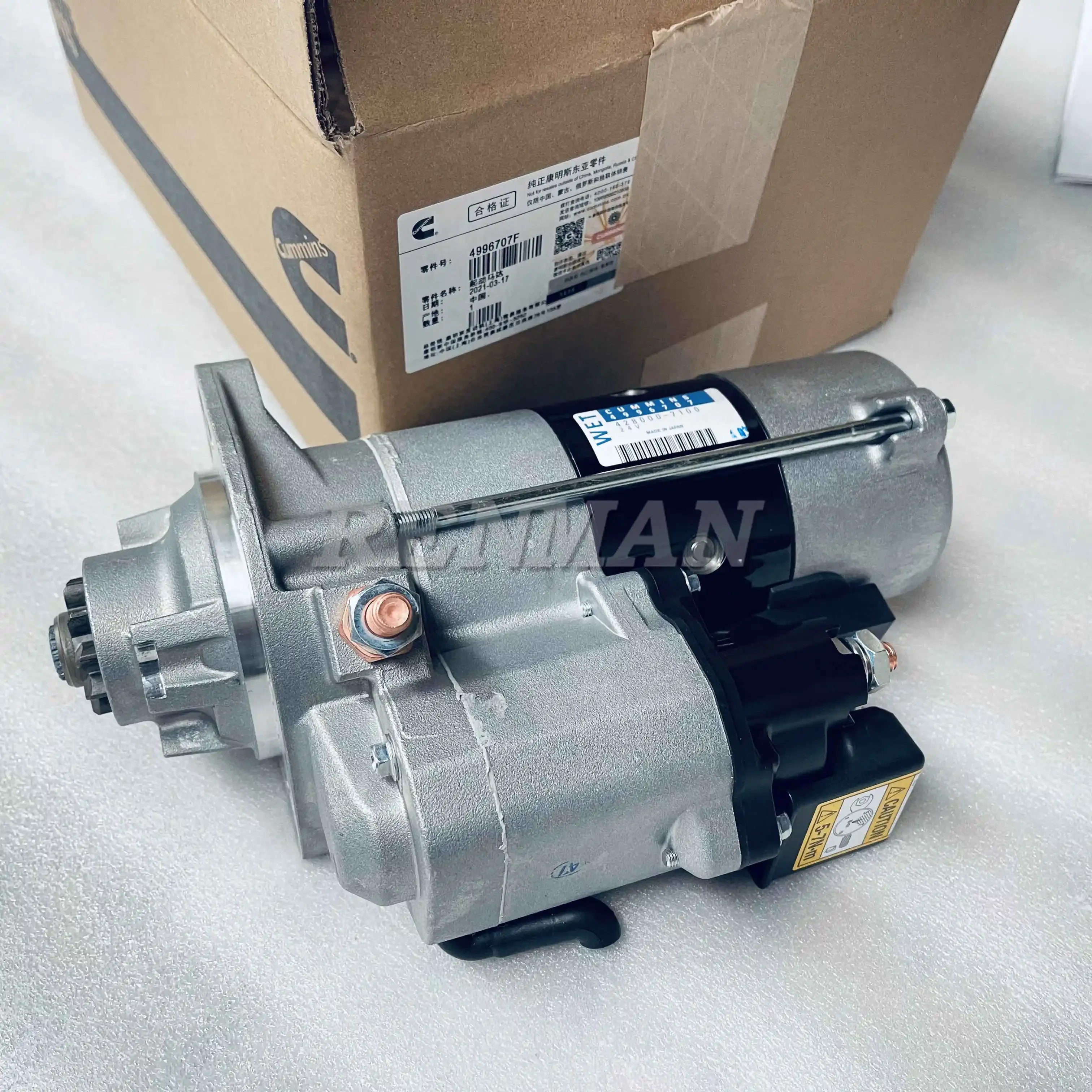 Cummins Engine ISBE ISB6.7 Starter Motor 24V 4.5Kw Wet Starting Motor 4996707 4996707F 3957593 3922474 428000-7100
Cummins Engine ISBE ISB6.7 Starter Motor 24V 4.5Kw Wet Starting Motor 4996707 4996707F 3957593 3922474 428000-7100