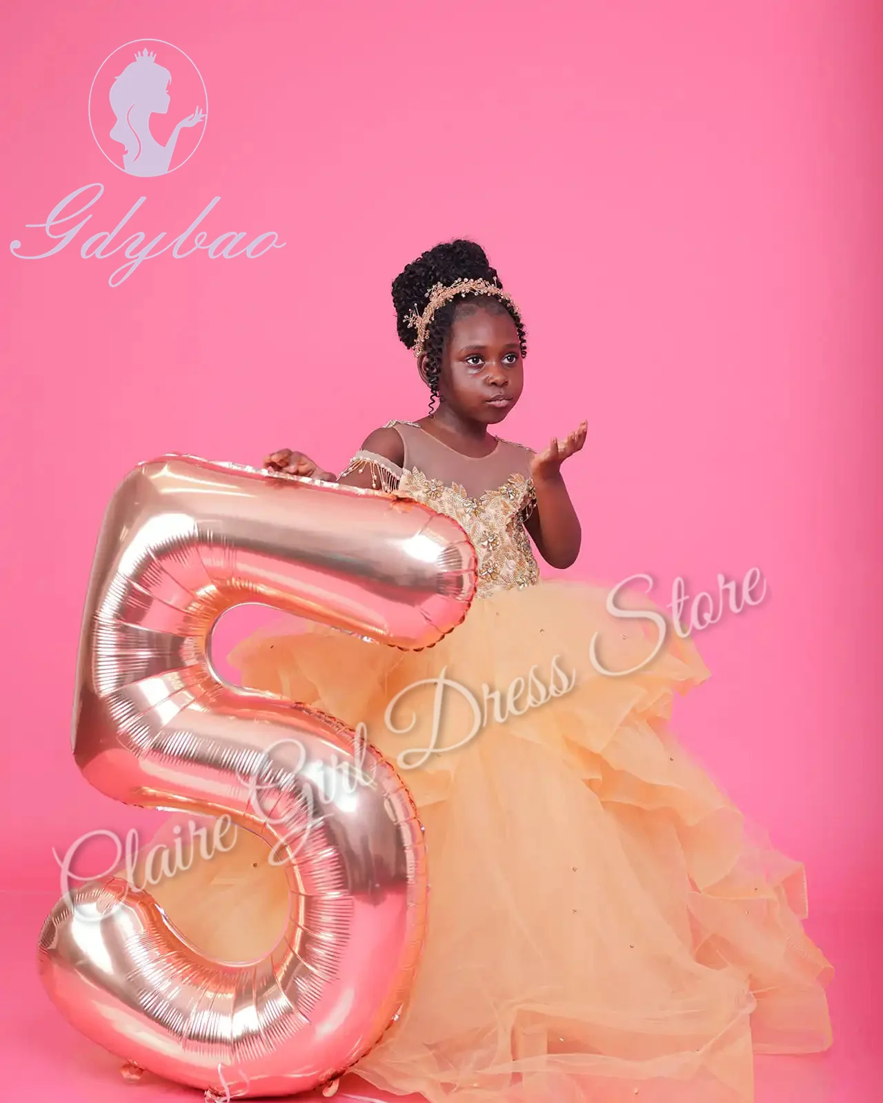 Customized Champagne Flower Girl Dresses For Wedding Appliques With Bow Off Shoulder Kids Birthday Party First Communion Gown
Customized Champagne Flower Girl Dresses For Wedding Appliques With Bow Off Shoulder Kids Birthday Party First Communion Gown