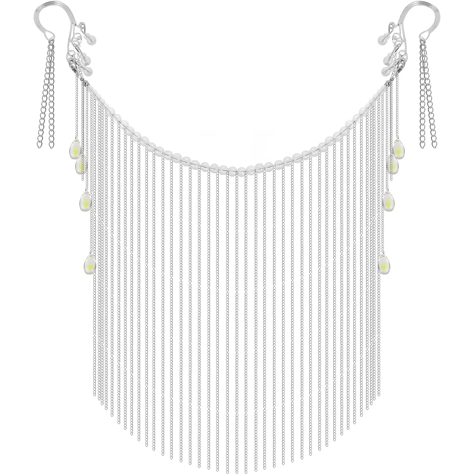 Ancient Chinese Tassel Veil Lightweight Alloy Face Jewelry For Women Masquerade Ball Party Costume Dance Performance Prop 
Ancient Chinese Tassel Veil Lightweight Alloy Face Jewelry For Women Masquerade Ball Party Costume Dance Performance Prop