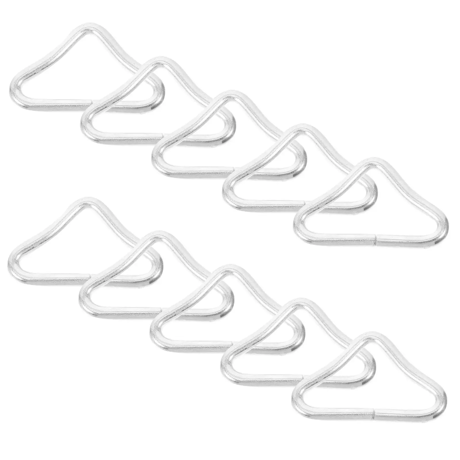 10pcs Triangle Rings Wear-resistant Trampoline Parts Bungee Bed Accessories Portable Replaceable Metal Buckles
10pcs Triangle Rings Wear-resistant Trampoline Parts Bungee Bed Accessories Portable Replaceable Metal Buckles