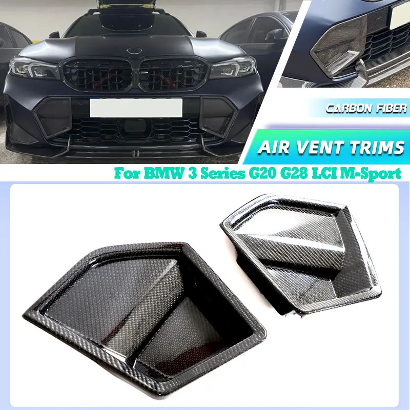 Carbon Fiber Car Front Bumper Air Vents Cover for BMW 3 Series G20 G28 LCI M-Sport Sedan 4-Door 2022 2023 Fog Light Cover Trims
Carbon Fiber Car Front Bumper Air Vents Cover for BMW 3 Series G20 G28 LCI M-Sport Sedan 4-Door 2022 2023 Fog Light Cover Trims