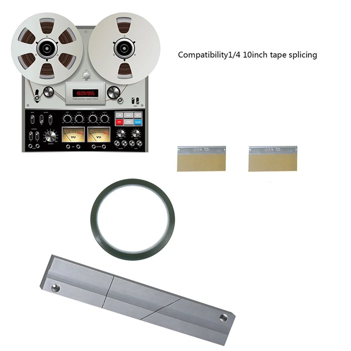AA74 Профессиональный 1/4 10-дюймовый набор для сращивания магнитофона на катушке для Revoxsonido 1/4 10-дюймовая открытая катушка
AA74 Профессиональный 1/4 10-дюймовый набор для сращивания магнитофона на катушке для Revoxsonido 1/4 10-дюймовая открытая катушка