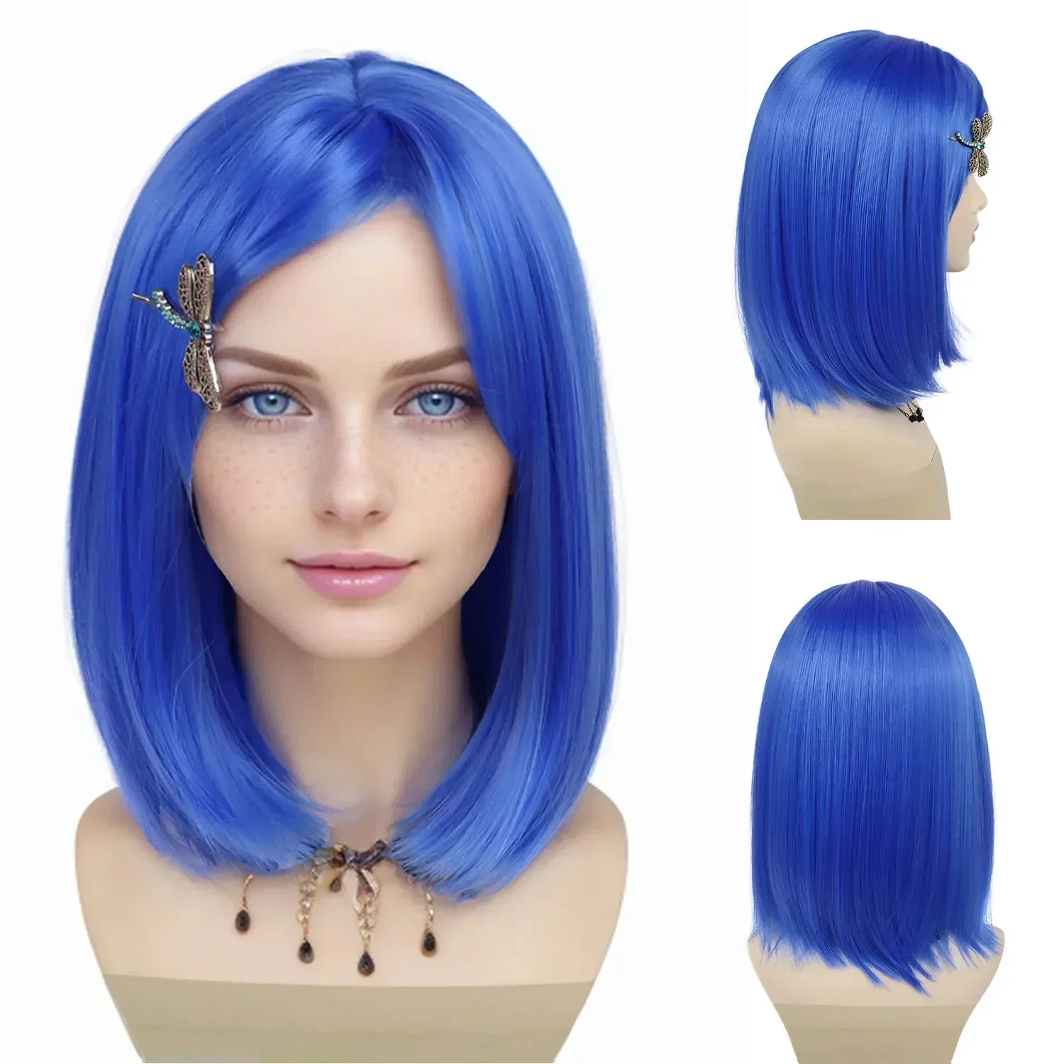 Парик Coraline для косплея из синтетических волос, детский синий парик с челкой, короткие парики боб для женщин, костюм на Хэллоуин, парик Drag Queen для девочек
Парик Coraline для косплея из синтетических волос, детский синий парик с челкой, короткие парики боб для женщин, костюм на Хэллоуин, парик Drag Queen для девочек