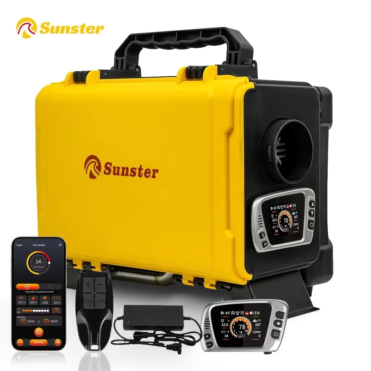 8KW Toolbox Diesel Air Heater All in One 12V&110-240V Parking Heater w/Ventilation&LCD Switch&Bluetooth APP for Camper RV Truck
8KW Toolbox Diesel Air Heater All in One 12V&110-240V Parking Heater w/Ventilation&LCD Switch&Bluetooth APP for Camper RV Truck